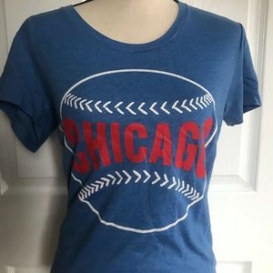 Chicago Cubs Baseball Size Large Women's T-shirt